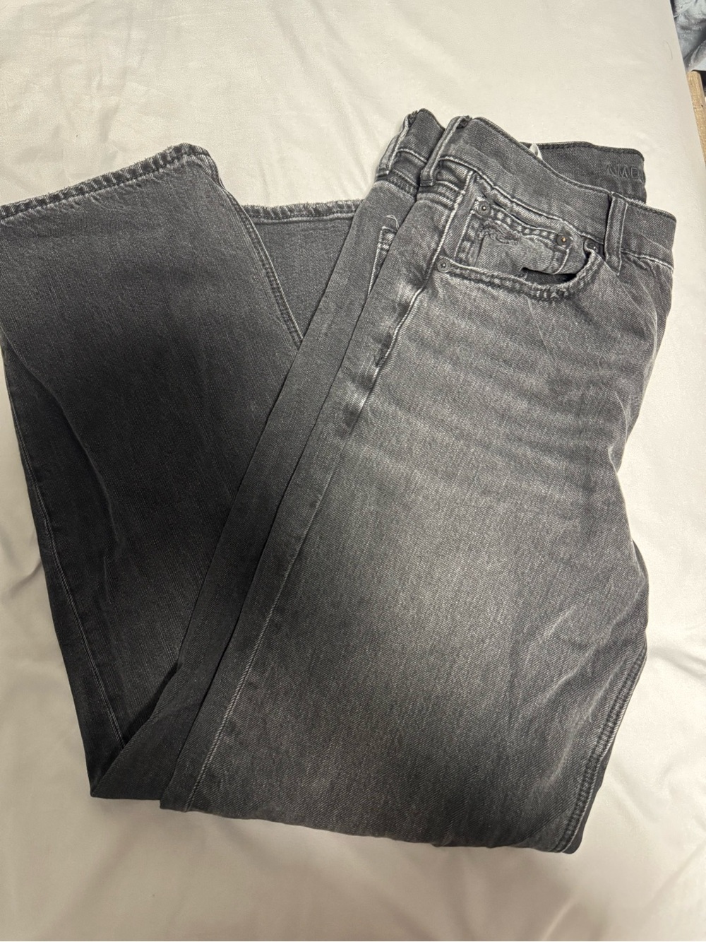 American Eagle Outfitters Washed black Straight Jeans